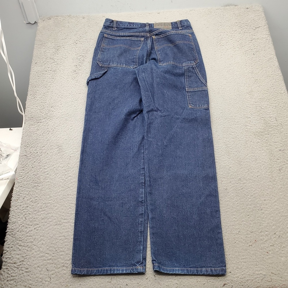 Perry Ellis America Carpenter Jeans Mens 33x32 Blue Denim Medium Wash Straight - Picture 2 of 10